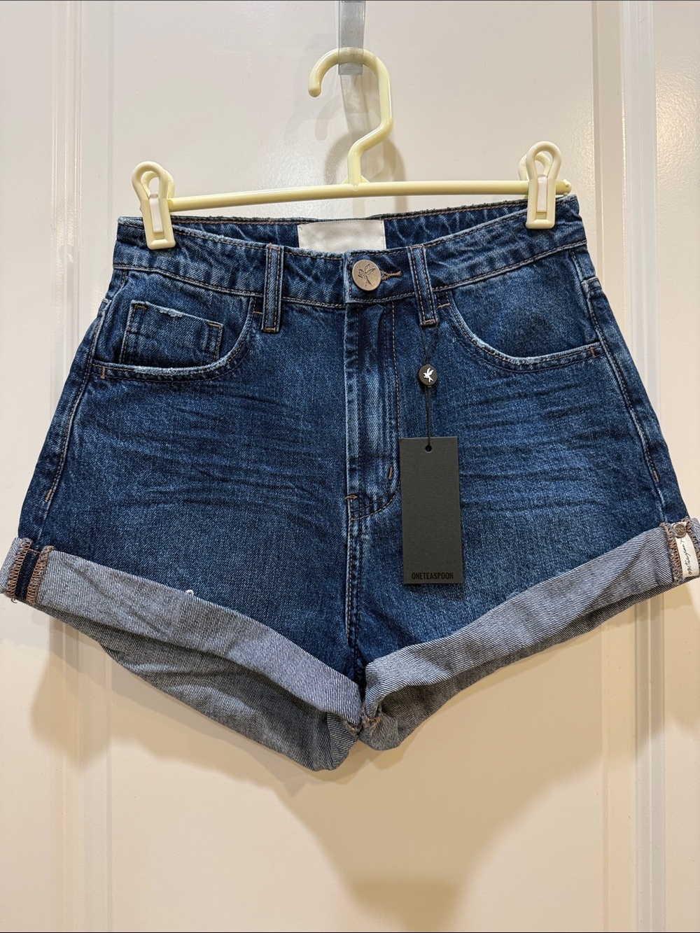 One Teaspoon High Waist Bandits Denim Shorts NWT